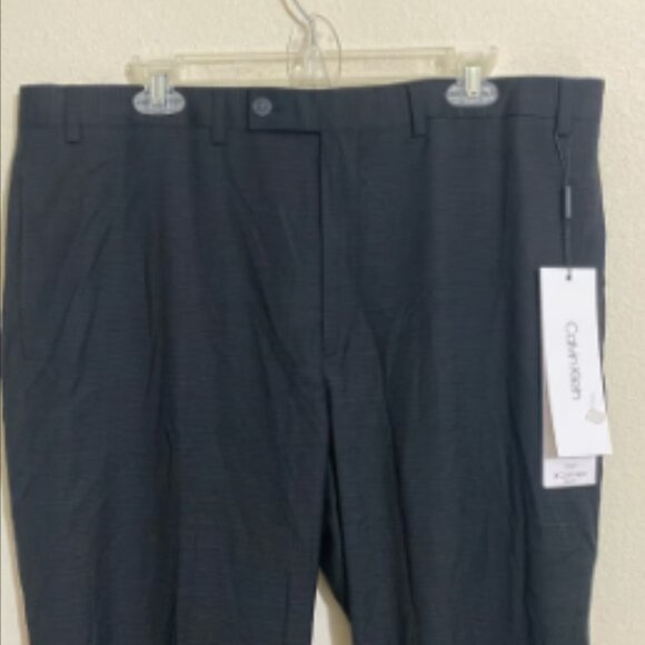 CALVIN KLEIN Men's Dress Pants w Horizontal Stripes Size 38x34 - Picture 1 of 11